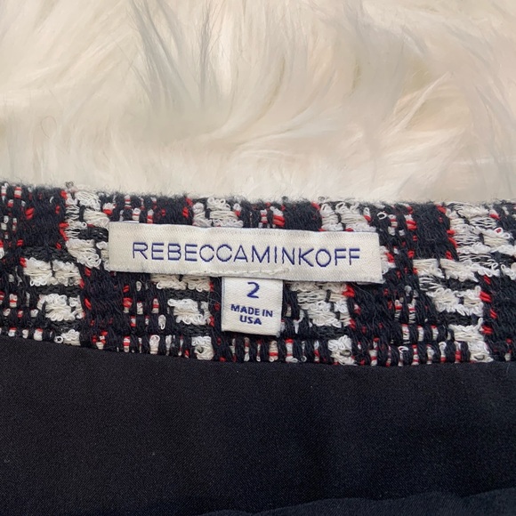Rebecca Minkoff Tweed Mini Skirt / Size: 2 - Picture 4 of 5